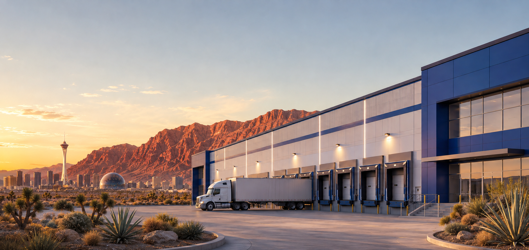 Illustration representing ecommerce fulfillment in Las Vegas, Nevada